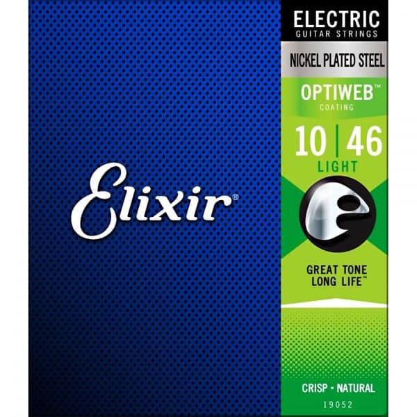 Elixir 19052 OPTIWEB Coated Electric Guitar Strings Light 10 46