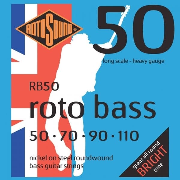 Rotosound RB50 Roto 50 Bass Guitar Strings Heavy Gauge 50 110