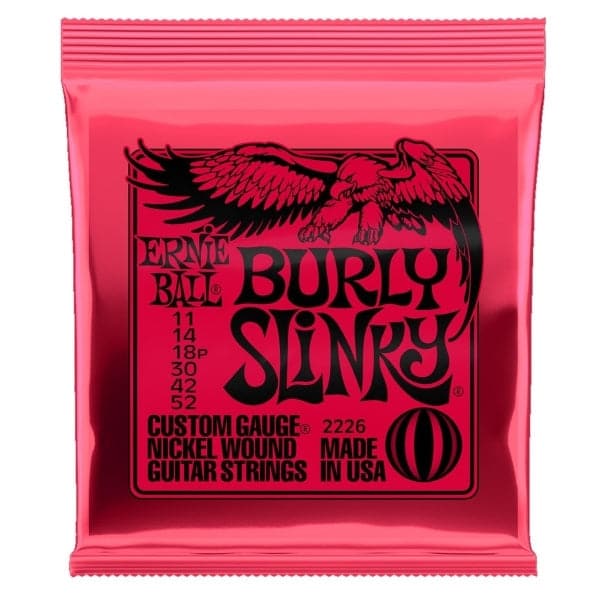 Ernie Ball 2226 Burly Slinky Electric Guitar Strings Custom Gauge 11 52