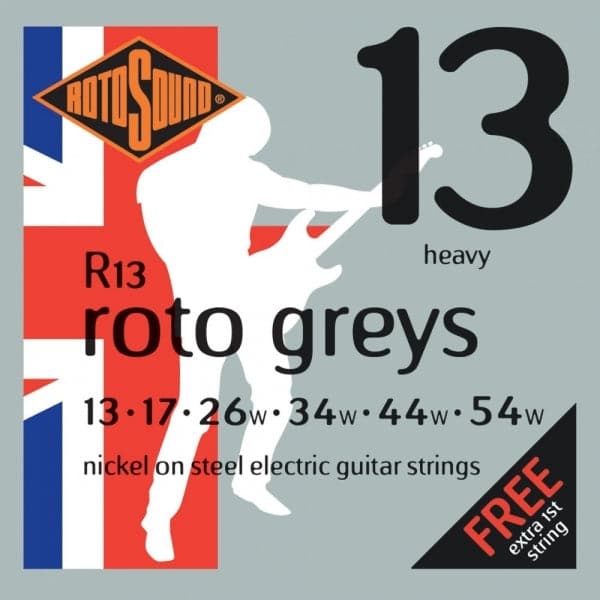 Rotosound R13 Roto Greys Electric Guitar Strings 13 54