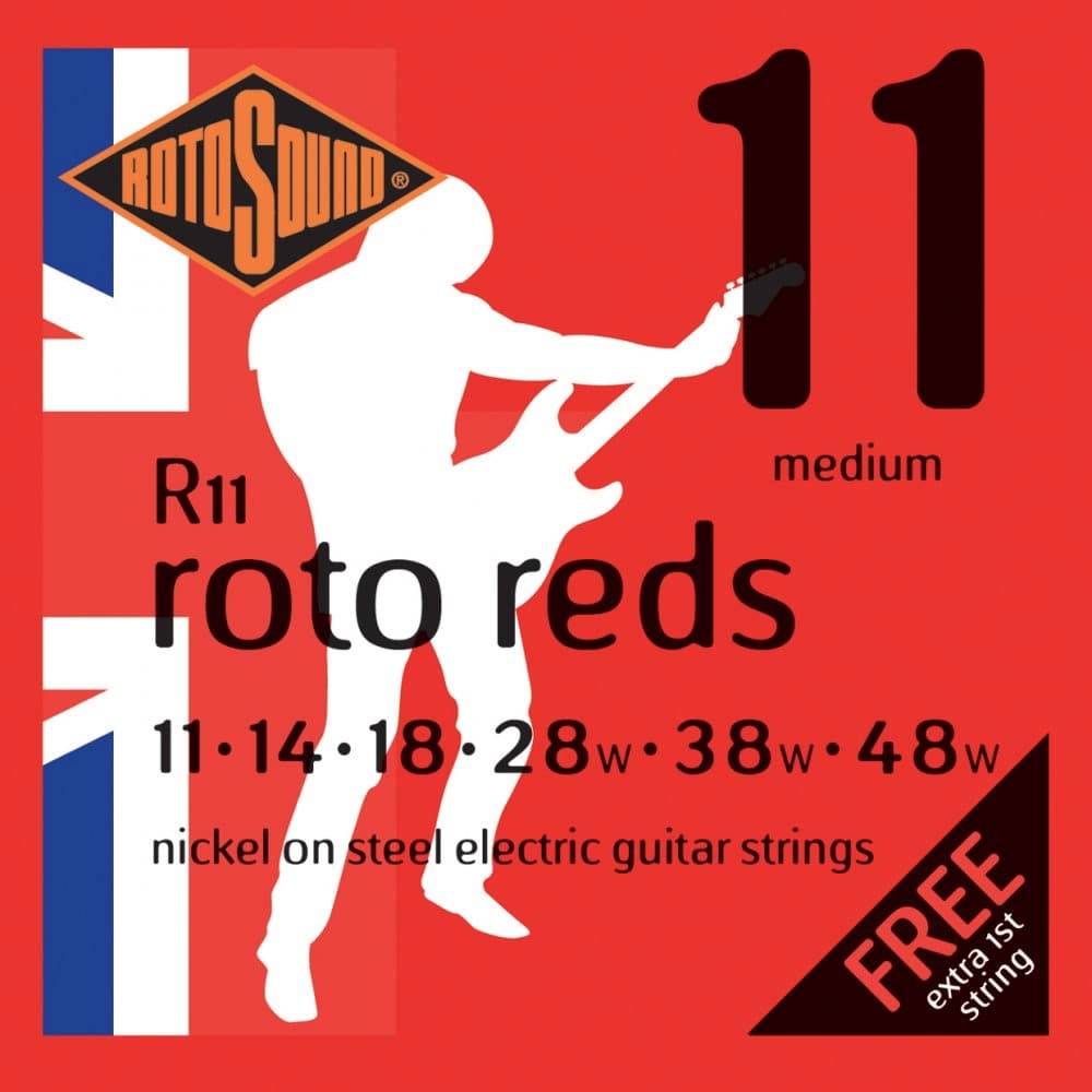 Rotosound R11 Roto Reds Electric Guitar Strings 11 48 for sale