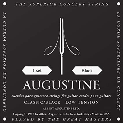 Augustine Classical Guitar Strings Black Label Low Tension for sale