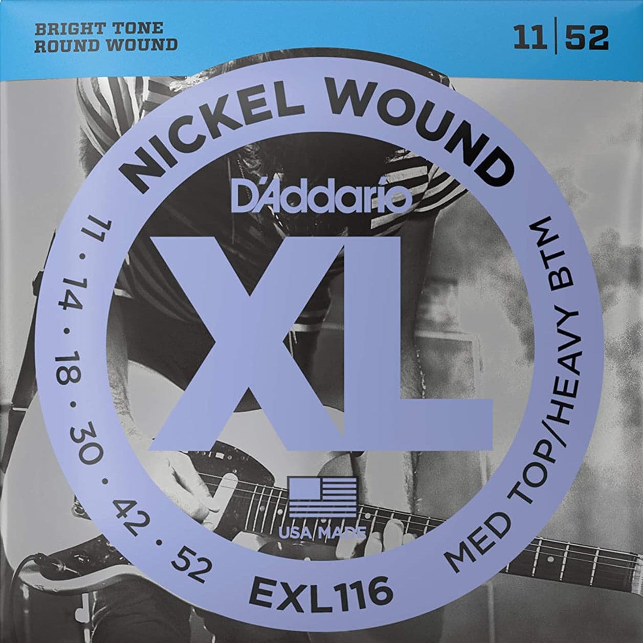 D Addario EXL116 XL Electric Guitar Strings 11 52 for sale