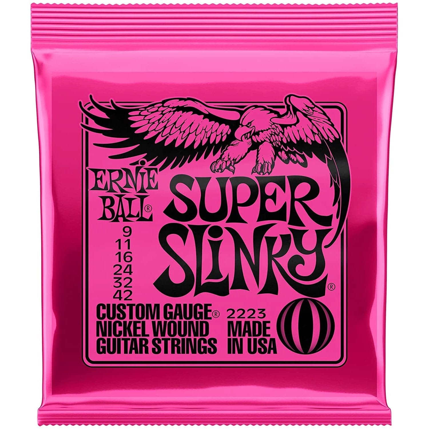 Ernie Ball Super Slinky Electric Guitar Strings 9 42 for sale