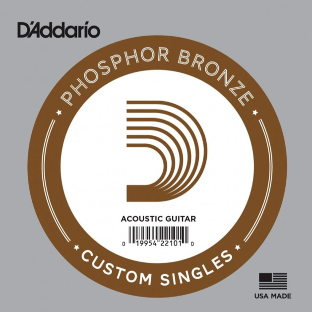 D Addario Strings Acoustic Guitar Single String Phosphor Bronze 22 56