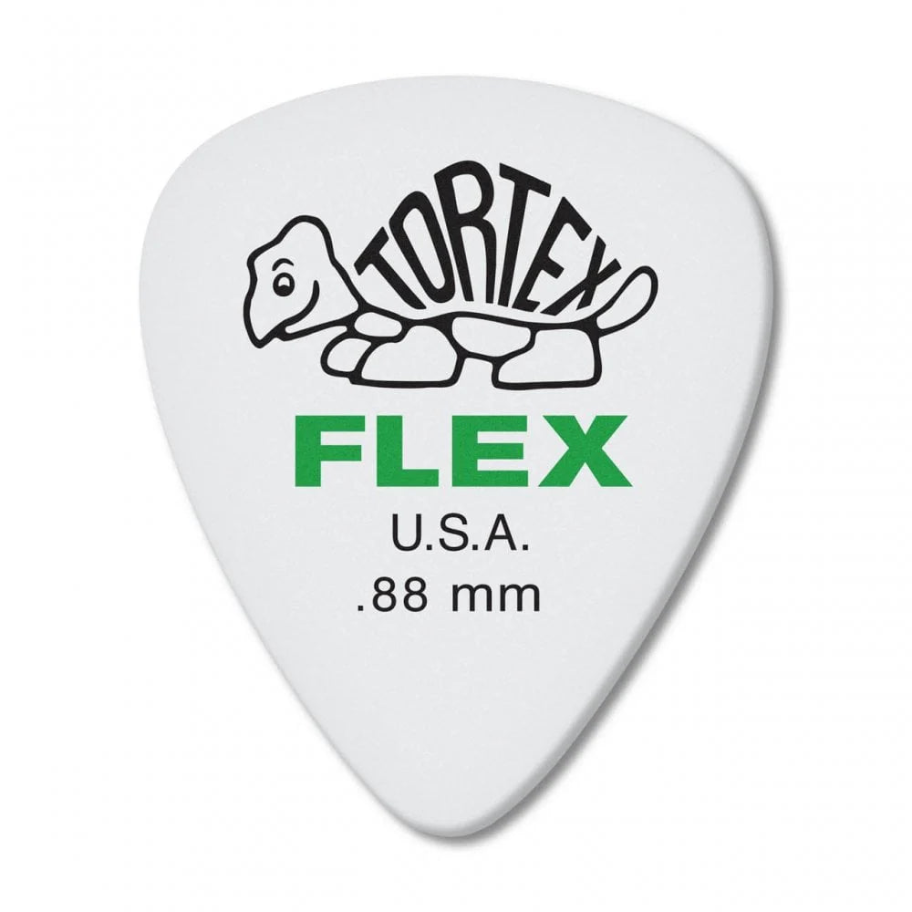 Jim Dunlop Tortex Flex Standard Plectrum Players Pack - 12 Pack - 0.88mm