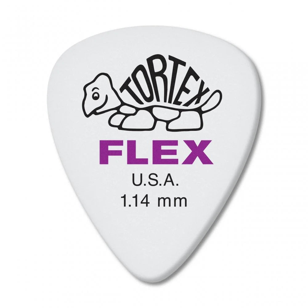 Jim Dunlop Tortex Flex Standard Plectrum Players Pack - 12 Pack - 1.14mm