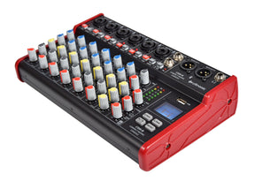 Citronic CSM-8 Audio Mixer with USB & Bluetooth