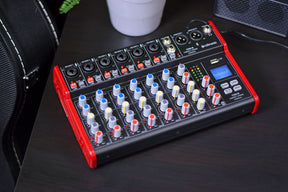 Citronic CSM-8 Audio Mixer with USB & Bluetooth