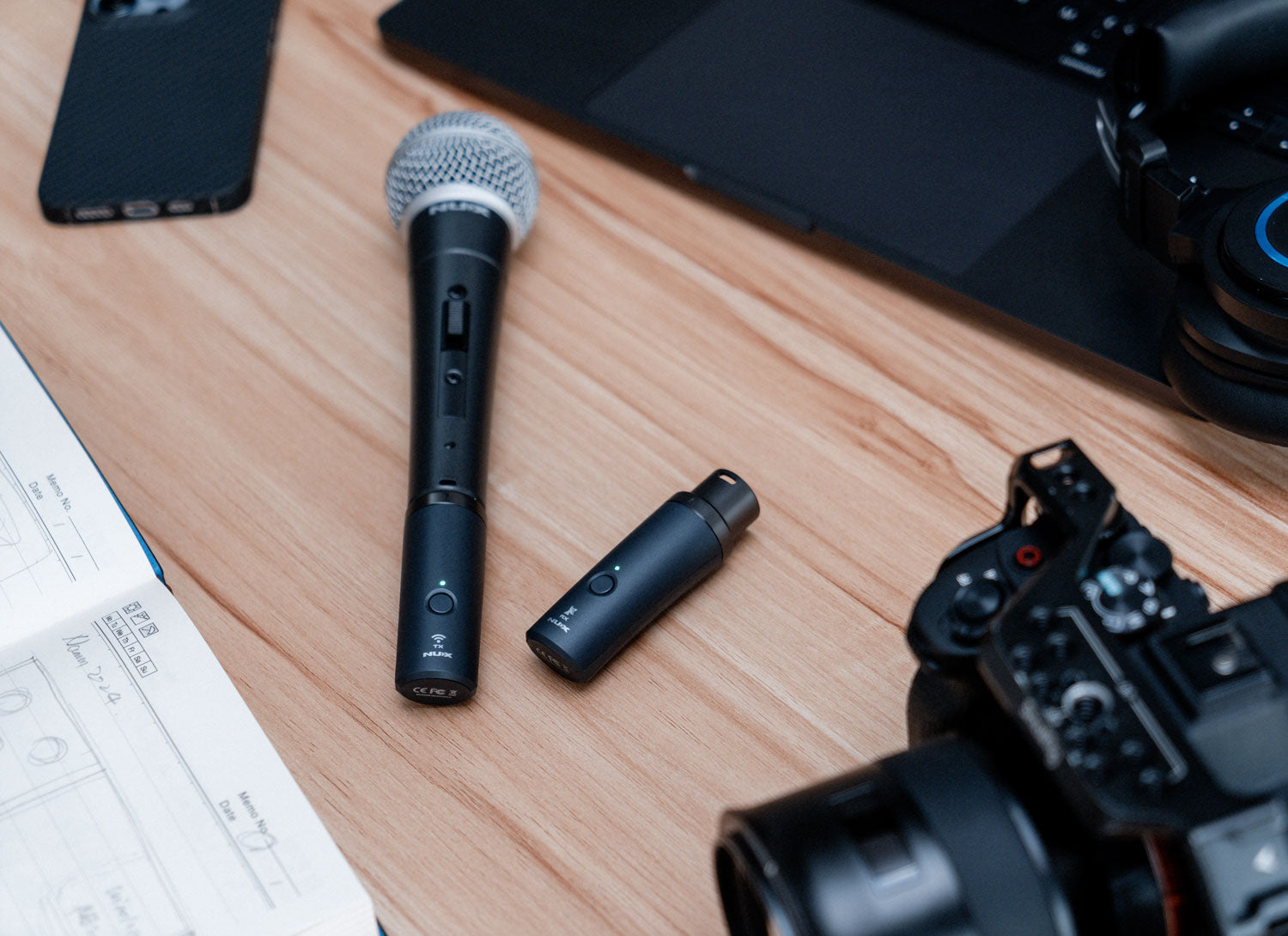 NU-X B-3RC Rechargeable Wireless XLR Mic System 2.4GHz