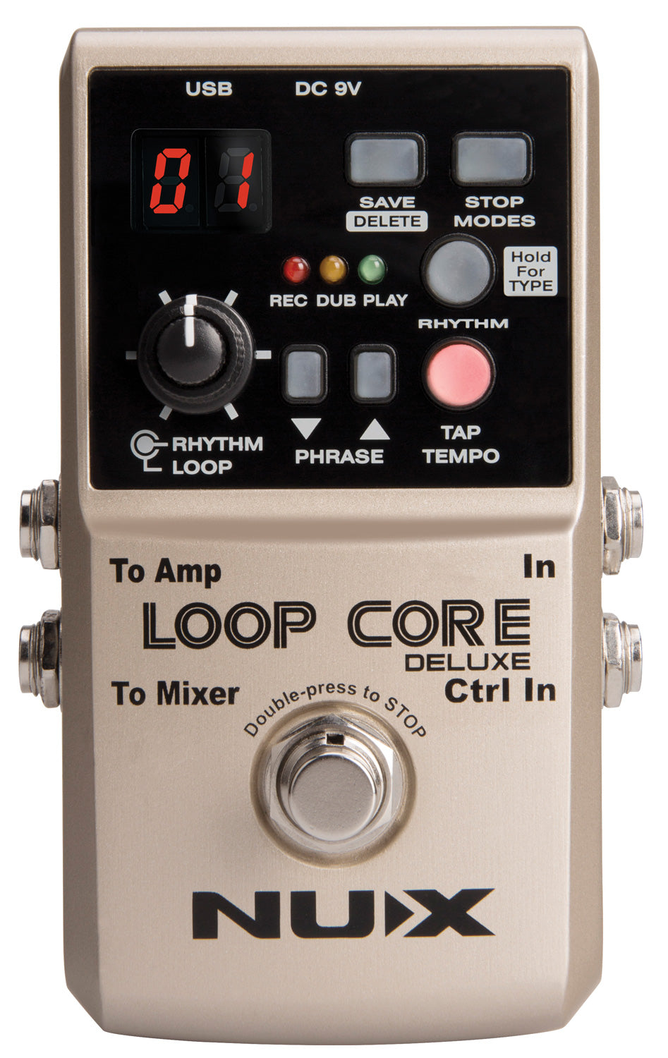 NU-X Loop Core Deluxe 24-bit Looper Pedal Bundle