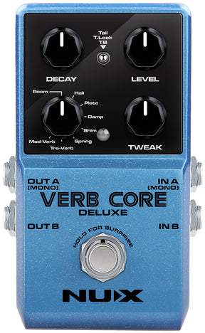 NU-X Verb Core Deluxe Multi Reverb Effects Pedal