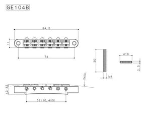 Gotoh Master Relic Collection bridge for e-guitar