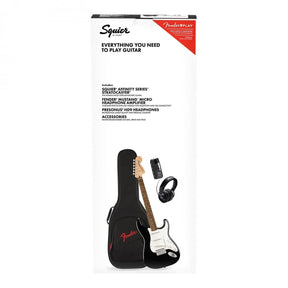 Squier Affinity Series Stratocaster Mustang Micro Electric Guitar Package