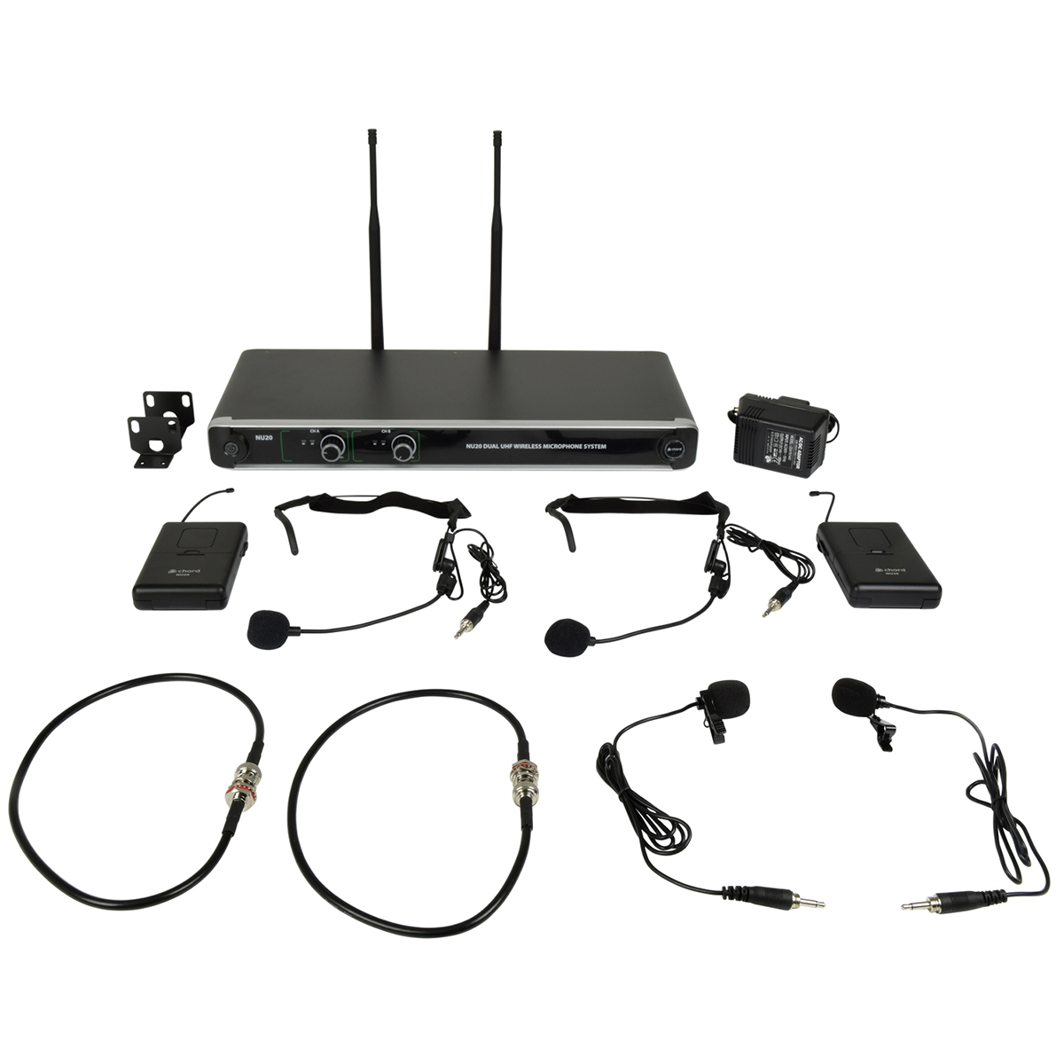 Chord NU20 Dual UHF Beltpack with Neckband + Lavalier Mic