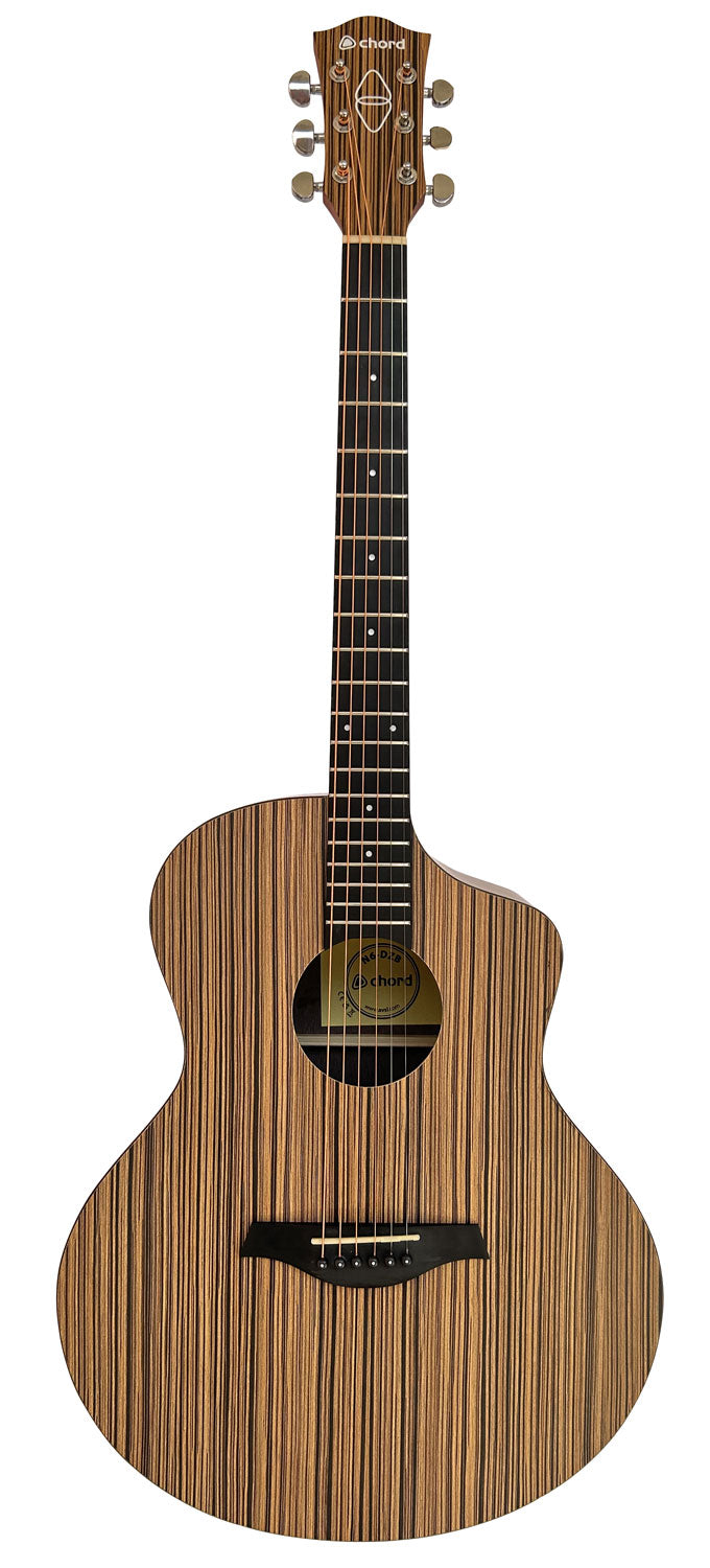 Chord Nomad Electro-Acoustic Guitar Deep Zebrano