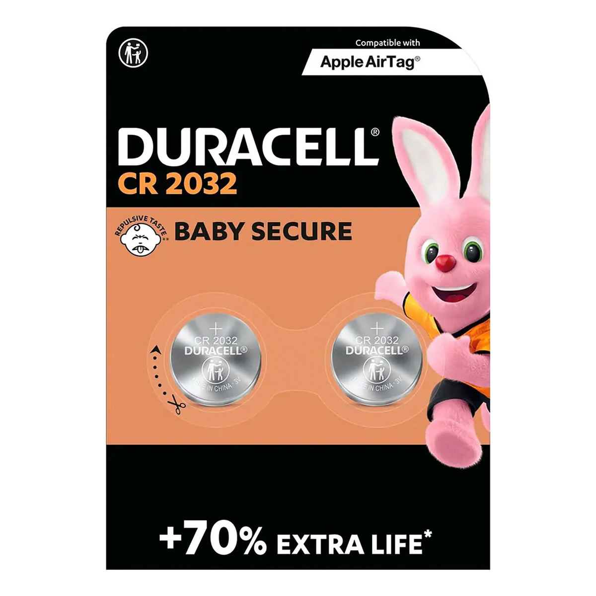 Duracell Lithium Coin Cell Battery CR2032 2 Pack