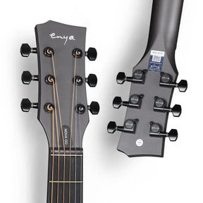 Enya Nova Go Black Carbon Fibre Acoustic Guitar With Effects