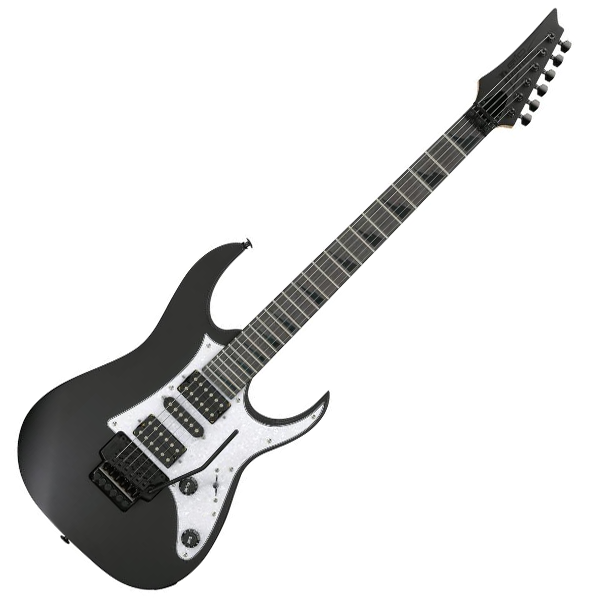 Ibanez GRGR330EX-BKF with Locking Tremolo & Reverse Headstock - Black Flat