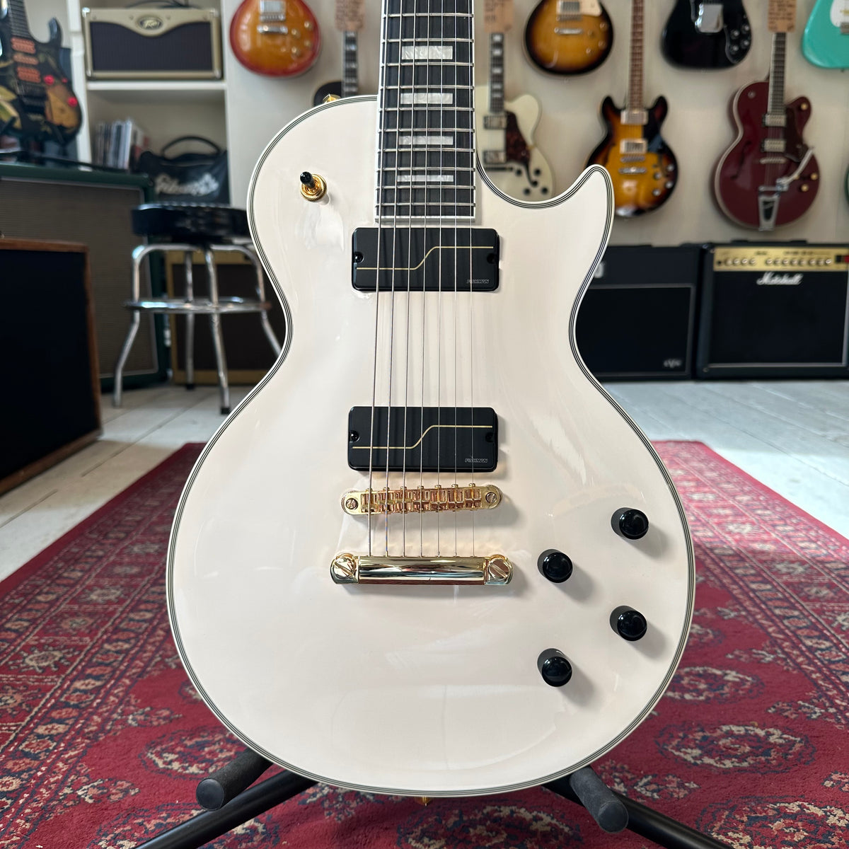 Epiphone Les Paul Custom Matt Heafy Signature 7-String Electric Guitar - Bone White - Preowned