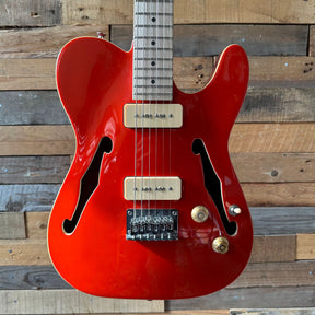 Kit Guitar Semi Hollow Telecaster With P90s - Red - Preowned