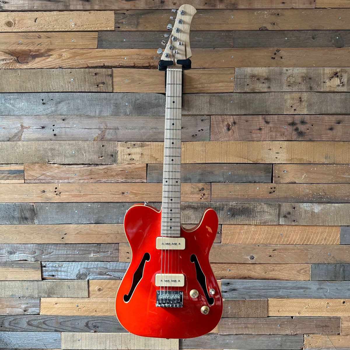 Kit Guitar Semi Hollow Telecaster With P90s - Red - Preowned