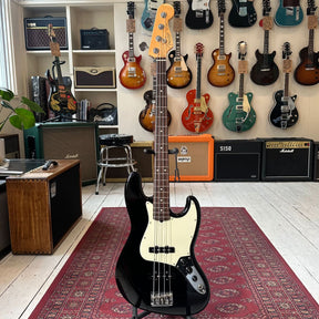 Fender American Professional Jazz Bass With Rosewood Fingerboard With OHSC - Black - Preowned