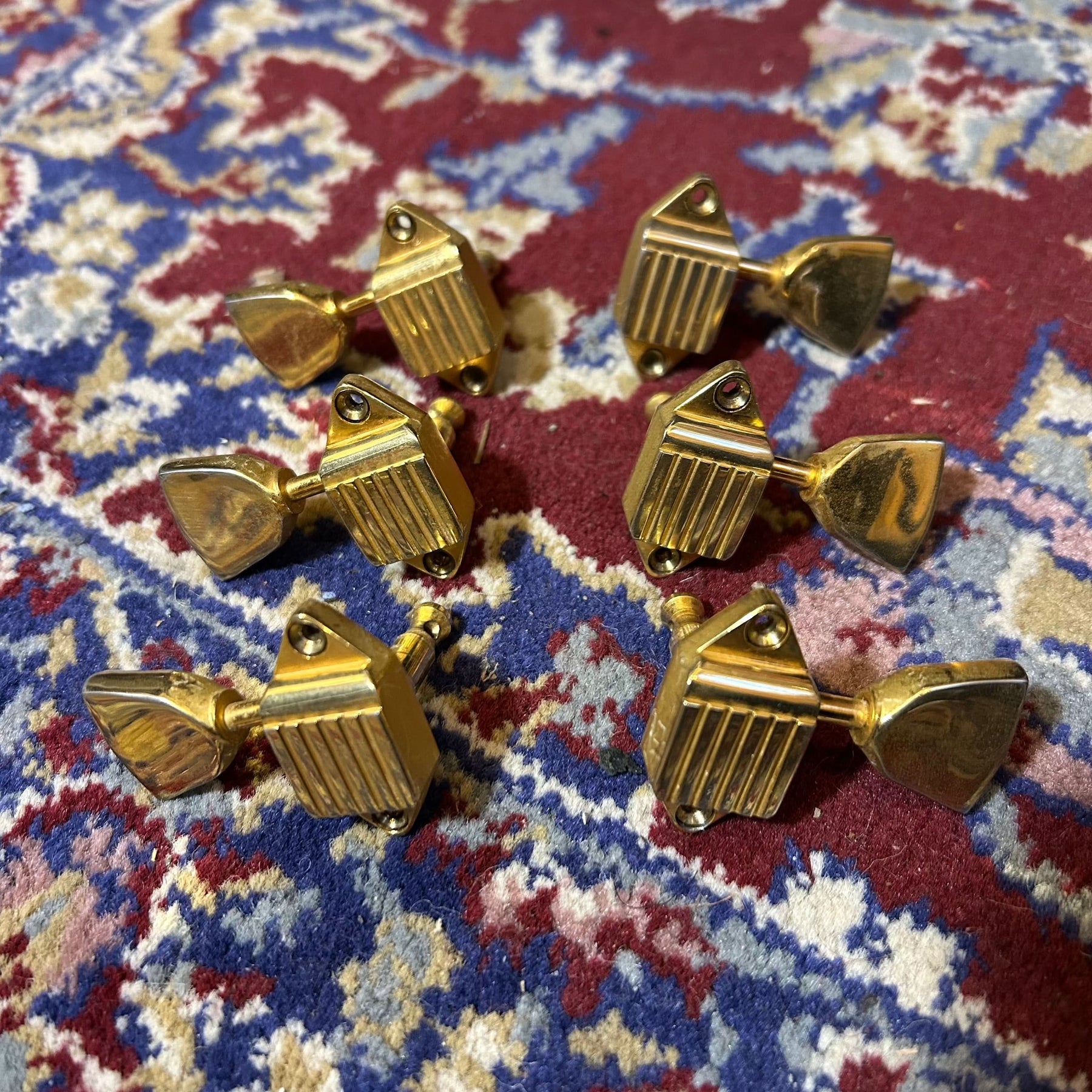 Late 1960's Kluson Waffleback Machine Heads - Gold - Preowned