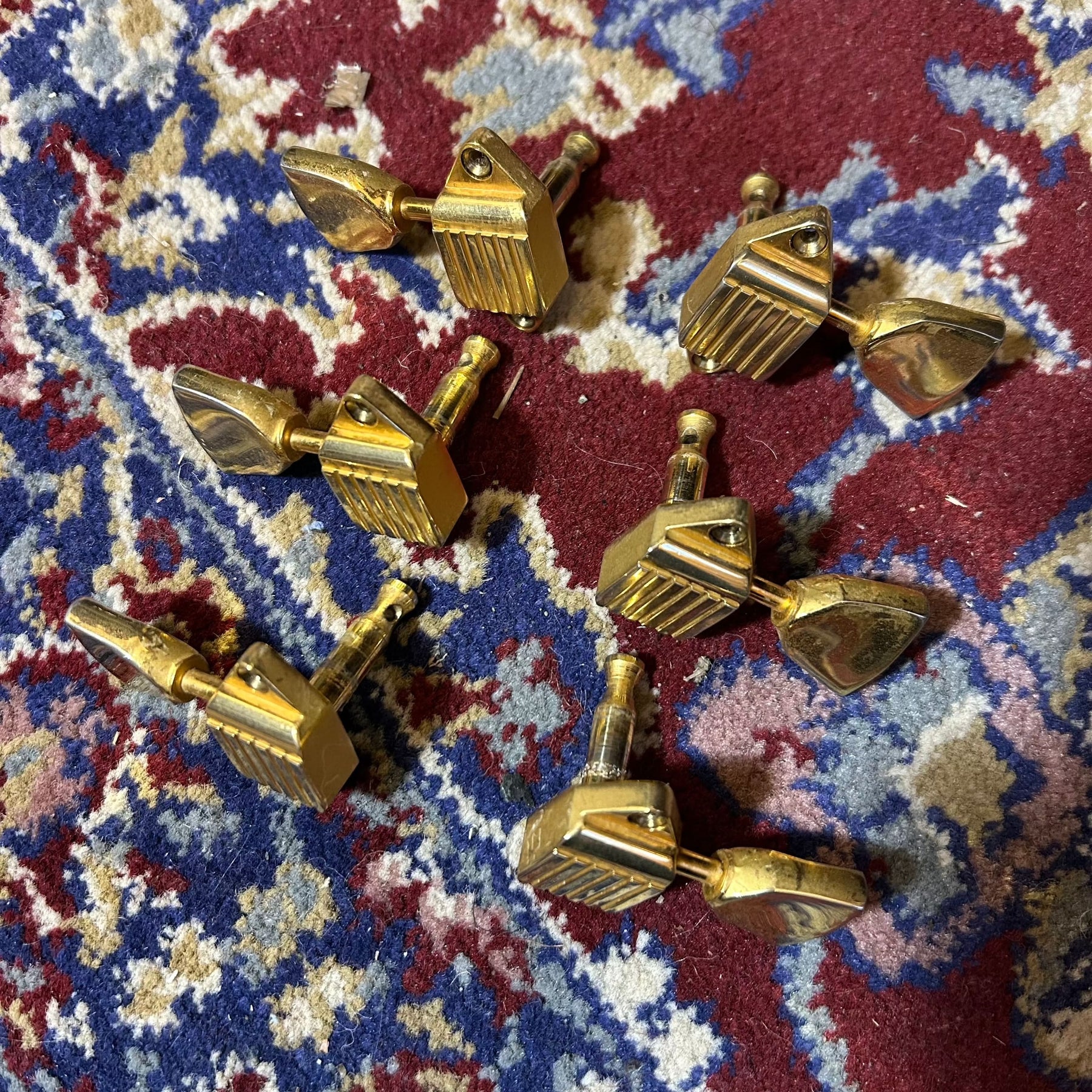 Late 1960's Kluson Waffleback Machine Heads - Gold - Preowned