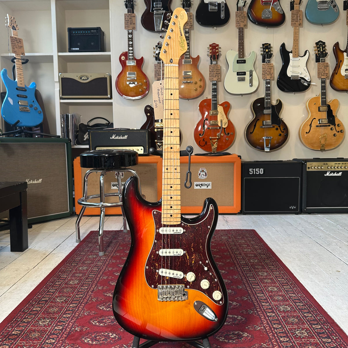 Vintage V6 Reissued Series Stratocaster Style - Sunburst - Preowned