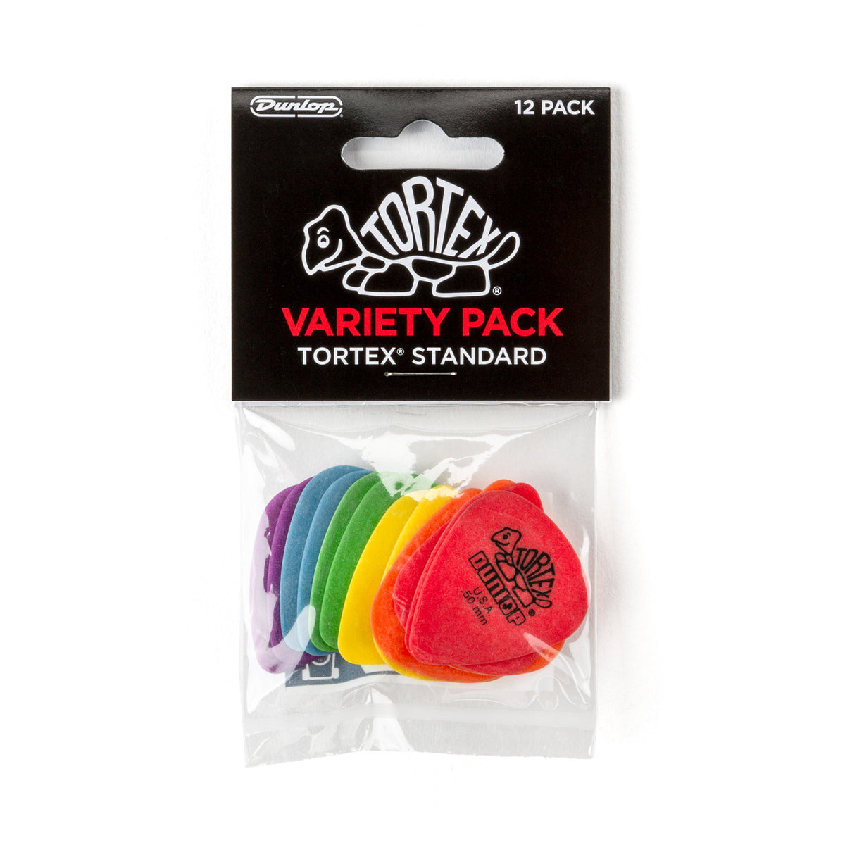 Jim Dunlop PVP418 Tortex Plectrum Variety Pack - 12 Pack