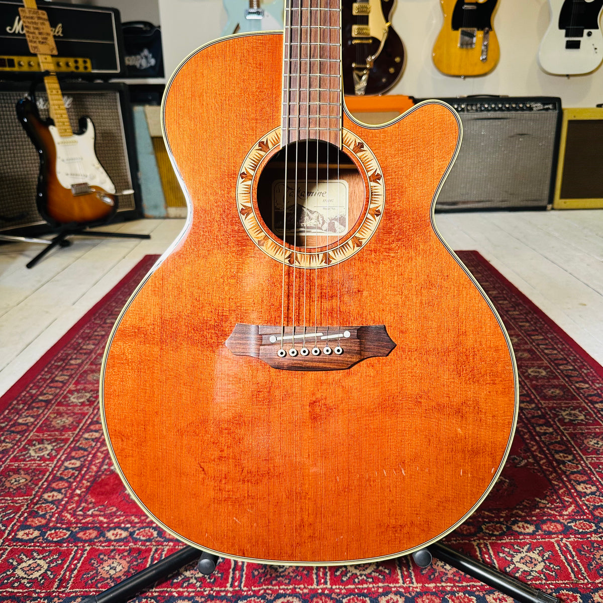 Takamine EF508C Cutaway Electro Acoustic Guitar - Preowned