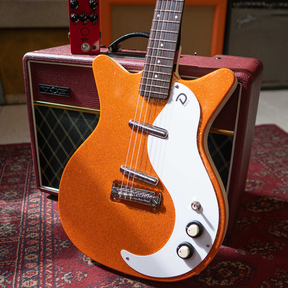 Danelectro '59M NOS Electric Guitar ~ Orange Metal Flake