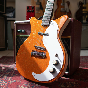 Danelectro '59M NOS Electric Guitar ~ Orange Metal Flake