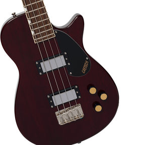 Grestch Streamliner Jet Club Bass Single-Cut Laurel Fingerboard - Walnut Stain