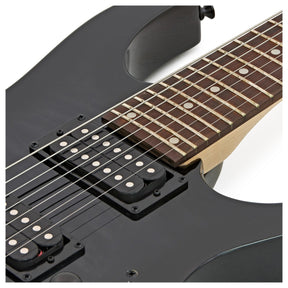 Ibanez GIO RG 7 String - Quilted Maple Top Infinity HH - Trans Black Sunburst