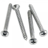 Fender Genuine Neck Mounting Screws 4 Pack - Chrome