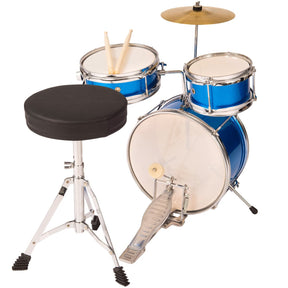 PP Drums Junior 3 Piece Drum Kit ~ Metallic Blue